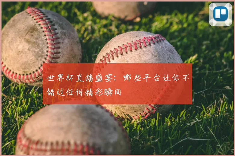 世界杯直播盛宴：哪些平台让你不错过任何精彩瞬间